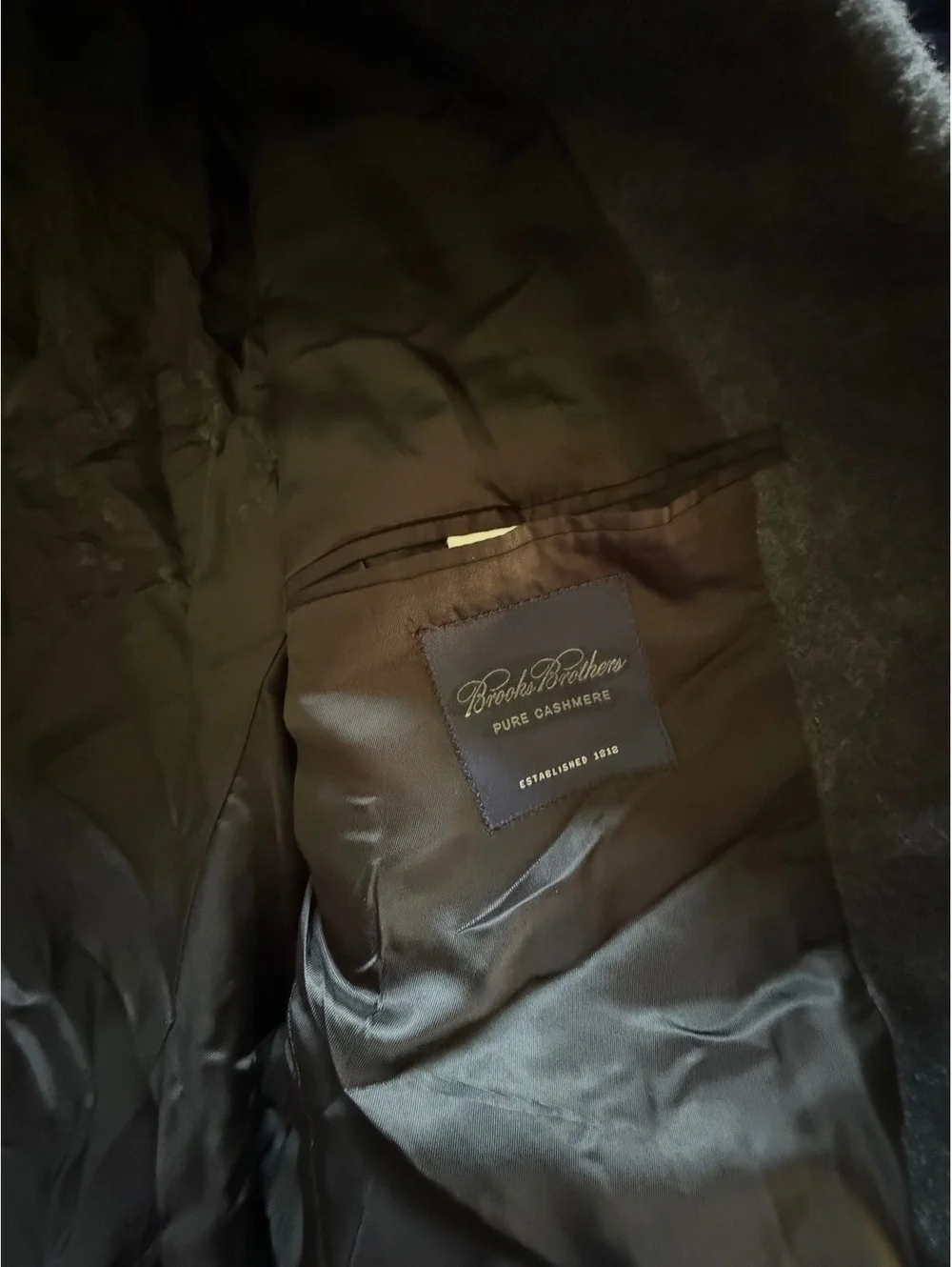 Brooks Brothers Pure Cashmere Gray Blazer Jacket